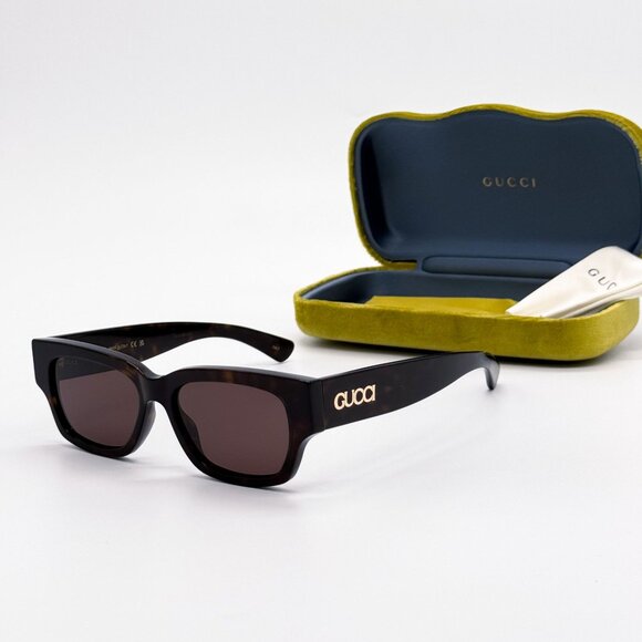 NEW GUCCI GG1794S 002 UNISEX HAVANA BROWN SUNGLASSES GUCCI - Picture 1 of 11